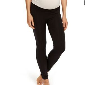 Rosie Pope L Black Low Rise Maternity Seamless Leggings